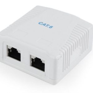 Gembird CAT6 FTP 2-port surface mount box
