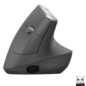 Logitech MX Vertical Ergonomic Wireless Mouse, Graphite
