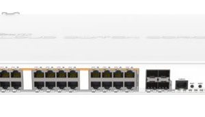 MikroTik 24-port Gbe PoE-out switch 4 SFP slots