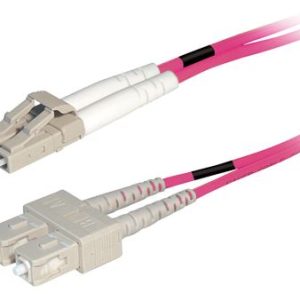 Transmedia Fibre optic MM OM4 Duplex Patch cable LC-SC 2m