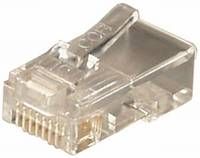 Transmedia RJ45 connector for round cable