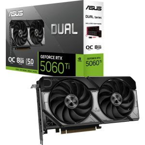 ASUS Dual GeForce RTX 5060 Ti OC Graphics Card, 8GB GDDR7, PCI-E 5.0 DUAL-RTX5060TI-O8G