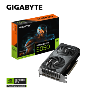 GIGABYTE GeForce RTX 5050 Windforce OC 8G graphics card, 8GB GDDR6, PCI-E 5.0