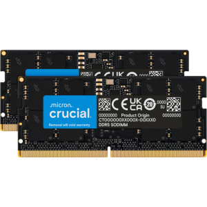 Crucial 96GB Kit (2x48GB) DDR5-5600 SODIMM CL46, 1.1V