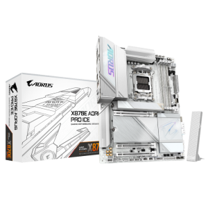 GIGABYTE X870E AORUS PRO ICE, DDR5, SATA3, USB4, DP, 2.5GbE, WiFi 7, AM5 ATX