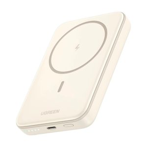 UGREEN prijenosni punjač 10000mAh, bežično punjenje do 15W, USB-C, Power Delivery do 20W, bijeli