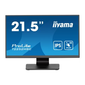 IIYAMA 22" T2252MSC-B2 Touchscreen FHD (1920×1080) IPS, 16:9, 5ms, 250 cd/m2, 1000:1, 1xHDMI, 1xDP, 2xUSB-A, zvučnici, crni