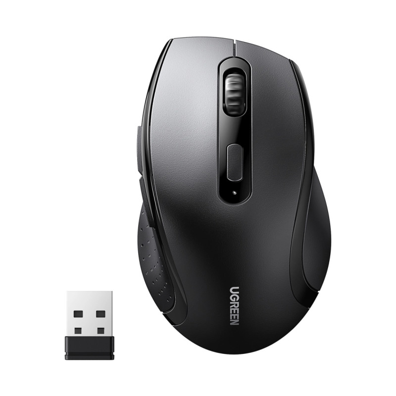 UGREEN bežični miš, 1600 DPI, USB, crni - Slika 3
