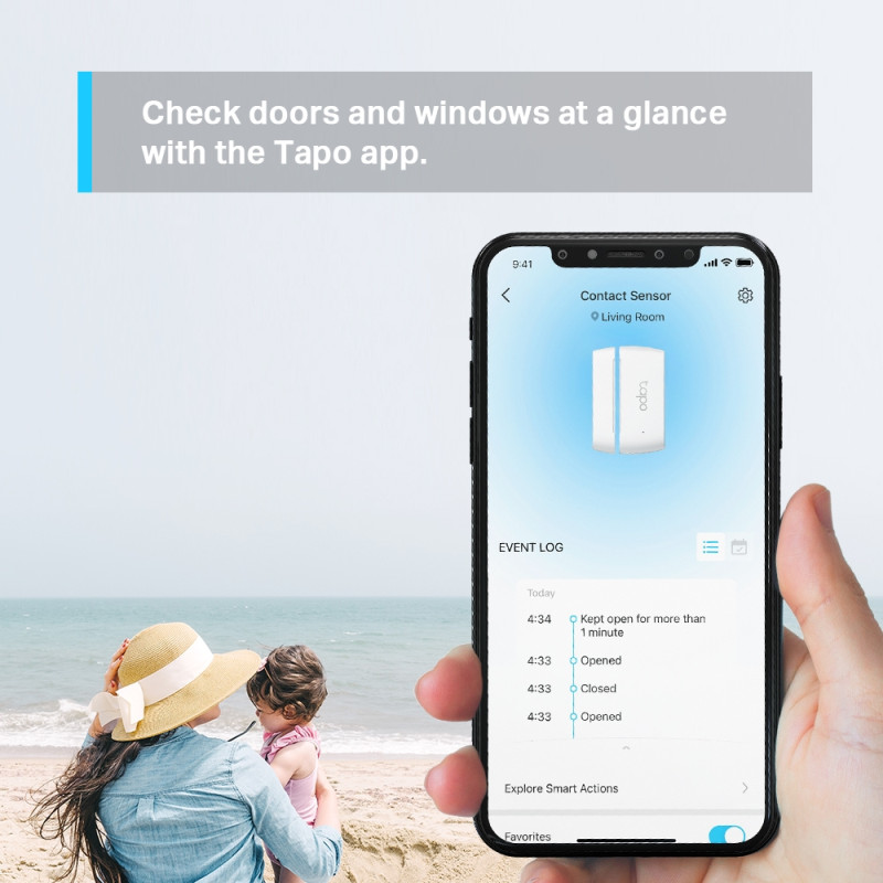 TP-Link Tapo T110 Smart senzor za prozore i vrata - Slika 3