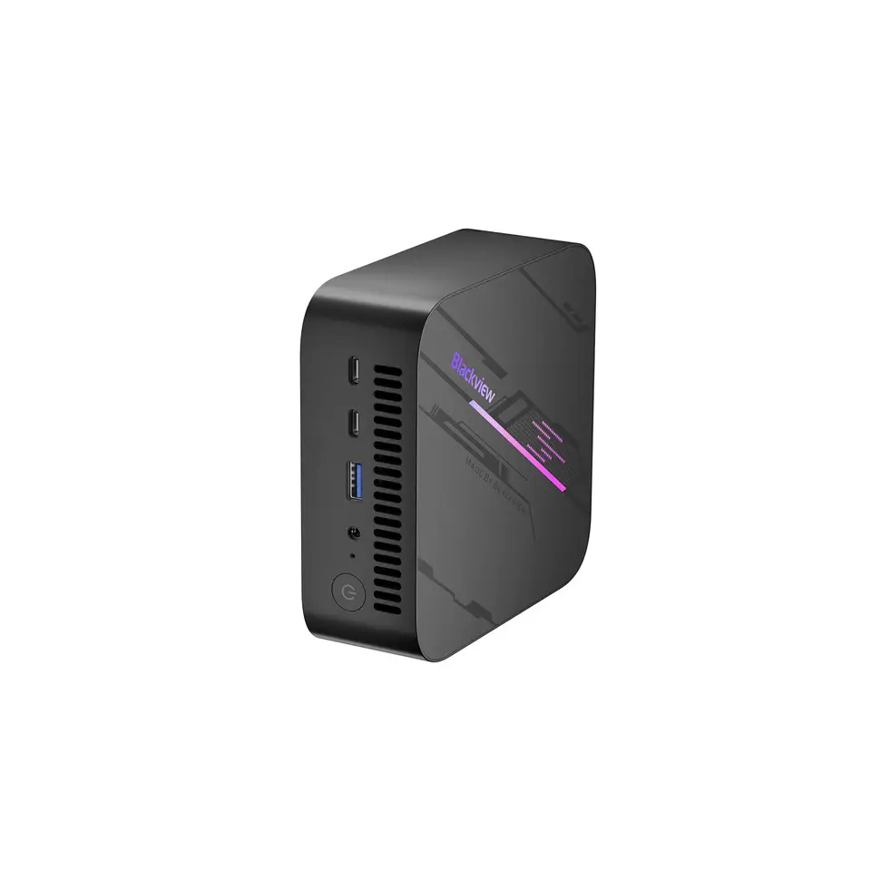 BLACKVIEW MP100 Mini PC, AMD Ryzen™ 5 7430U, 16GB DDR4, 512GB, AMD Radeon Graphics, Wi-Fi 6, bluetooth 5.2, DP/HDMI, 4xUSB-A Gen1, 2x USB 3.1 Gen2, 2xUSB-C, 1xLAN, Win11Pro - Slika 2