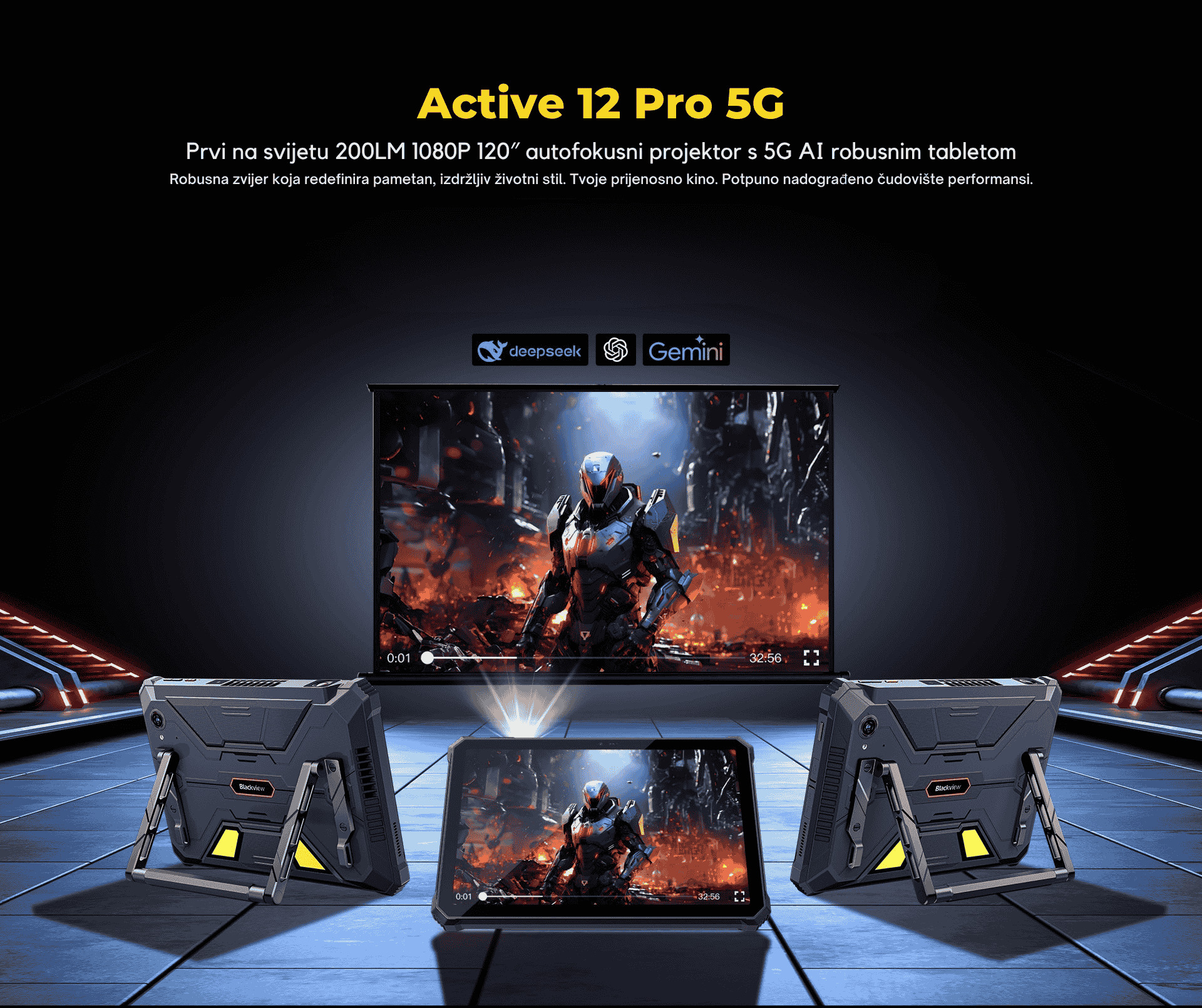 BLACKVIEW Tab Active 12 Pro 5G 12/256 GB, 11" FHD+ (1920x1200) IPS, 50MP/108MP, WiFi, DokeOS P 4.2, IP68/IP69K, stylus olovka, bez adaptera, crni - Slika 4