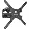 ONKRON Full Motion TV Wall Mount for 37 to 70-inch Flat Panel TVs Digital Panels 36,4 kg, Black