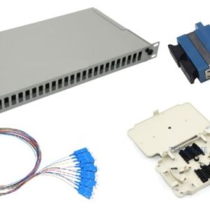 NFO Patch Panel 1U 19" Pull-out - Singlemode 24x SC UPC Duplex Adapter Pigtail kazeta SET