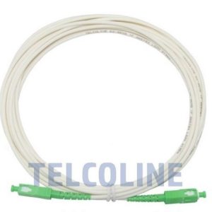 NFO Patch cord, SC APC-SC APC, Singlemode 9 125, G.657B3, Simplex, 5m, LSZH, White