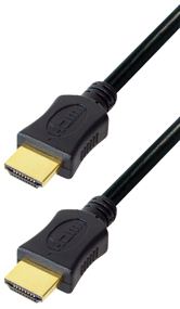 Transmedia High Speed HDMI cable with Ethernet 1m gold plugs, 4K