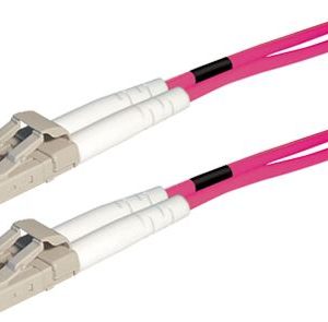 Transmedia Fibre optic MM OM4 Duplex Patch cable LC-LC 1m
