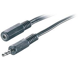 Kabel VIVANCO 19369, 3.5mm M na 3.5mm Ž, produžni, 2.5m, crni
