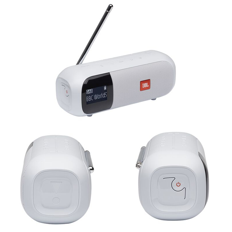 JBL Tuner 2 prijenosni radio BT4.2, vodootporan IPX7, bijeli