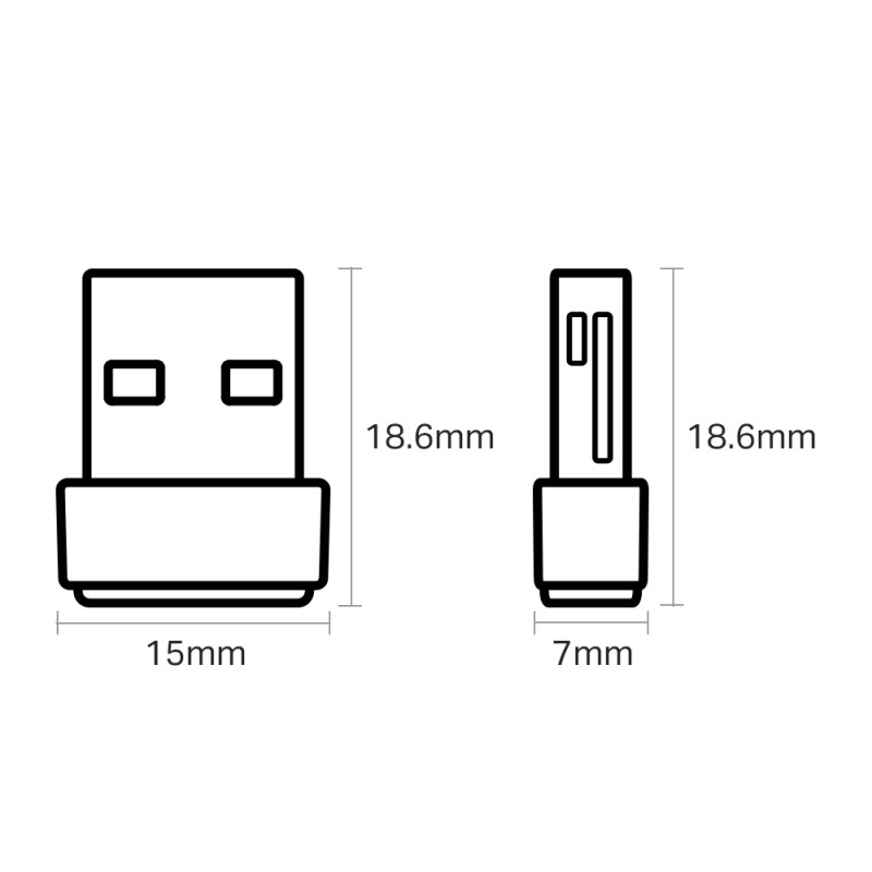 TP-Link AC600 Archer T2U Nano bežični Dual-Band USB2.0 adapter 200Mbps/433Mbps (2.4GHz/5GHz), 802.11a/b/g/n/ac, WPA2/WPA - Slika 4