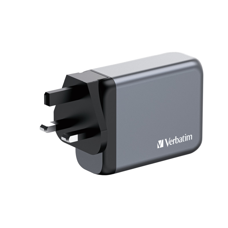 Verbatim GNC-100 GaN zidni punjač 100W, 2×USB-C PD 100W / 1×USB-C PD 65W / 1× USB-A QC3.0 - Slika 4