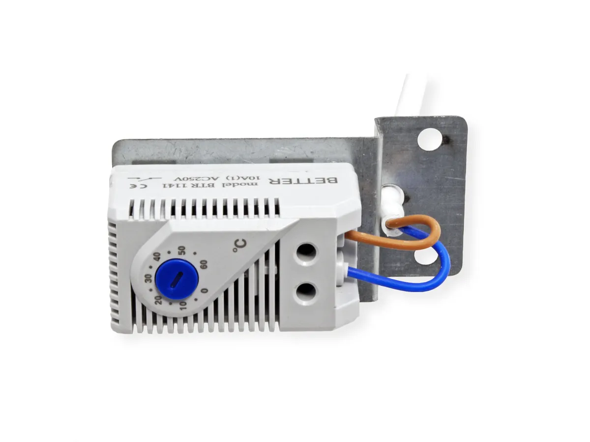 Roline 19" krovni ventilacijski modul s 4 ventilatora i termostatom, sivi - Slika 3