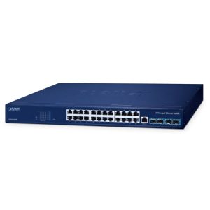 PLANET Layer 3 24-Port 10/100/1000T + 4-Port 10G SFP+ Managed Ethernet Switch