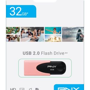 USB stick PNY Attaché 4 Pastel, 32GB, USB2.0, rozi