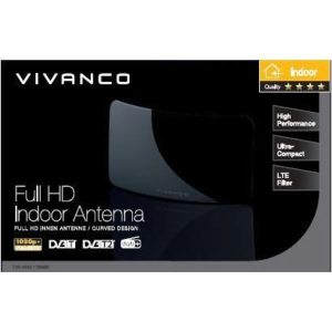 Antena VIVANCO 38886, Full HD, unutarnja, zaobljen dizajn, LTE Filter