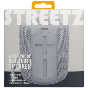 Bluetooth zvučnik, STREETZ CM766, IPX7, mikrofon, sivi
