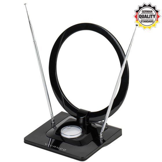 Antena VIVANCO 38885, Full HD, unutarnja, prstenast dizajn, podesiva, LTE Filter - Slika 2