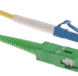 NFO Patch cord, LC UPC-SC APC, Singlemode 9 125, G.657A2, Simplex, 1m