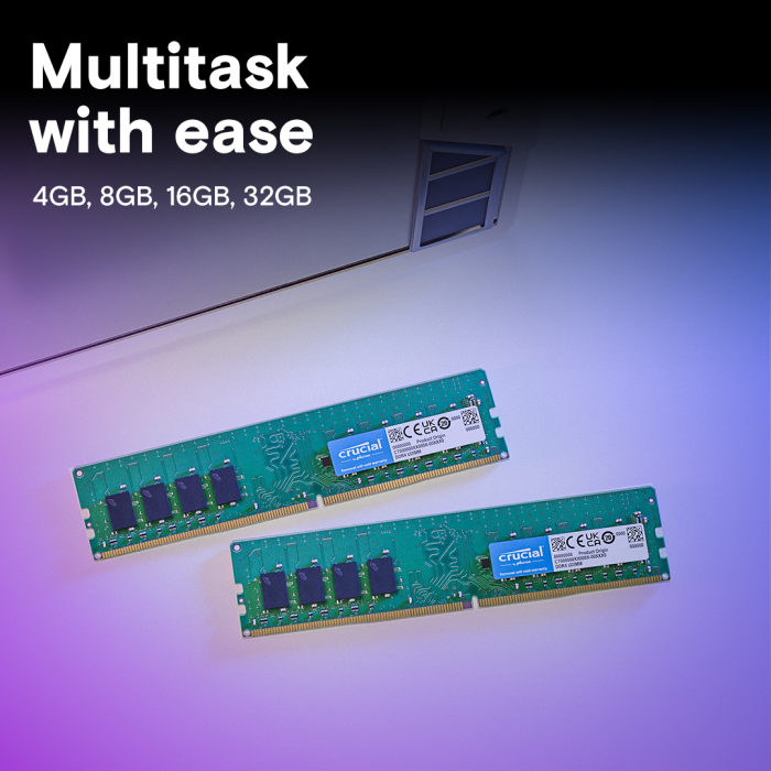 Crucial 8GB DDR4-3200 UDIMM PC4-25600 CL22, 1.2V - Slika 2
