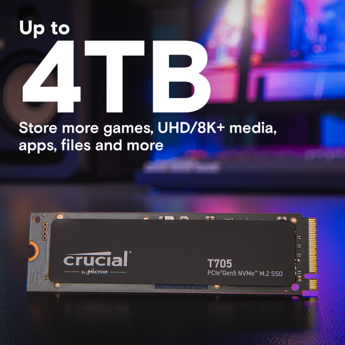 Crucial T500 4TB PCIe Gen4 NVMe M.2 SSD with heatsink - Slika 5