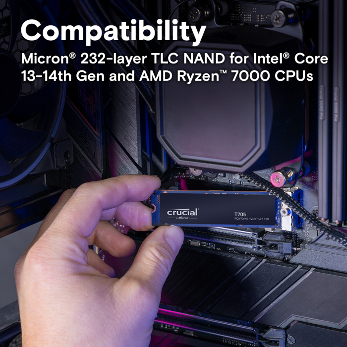 Crucial T500 4TB PCIe Gen4 NVMe M.2 SSD with heatsink - Slika 4