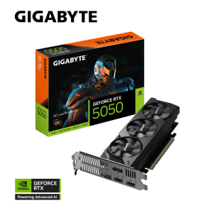 GIGABYTE GeForce RTX 5050 OC Low Profile 8G graphics card, 8GB GDDR6, PCI-E 5.0