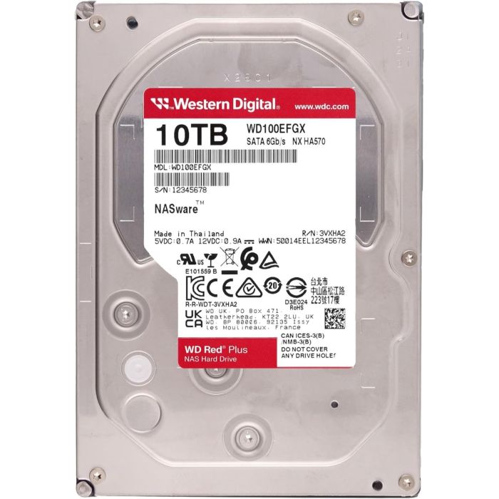 WD 10TB Red Plus 3.5" SATA 6Gb/s 7200rpm 512MB HDD drive - Slika 3